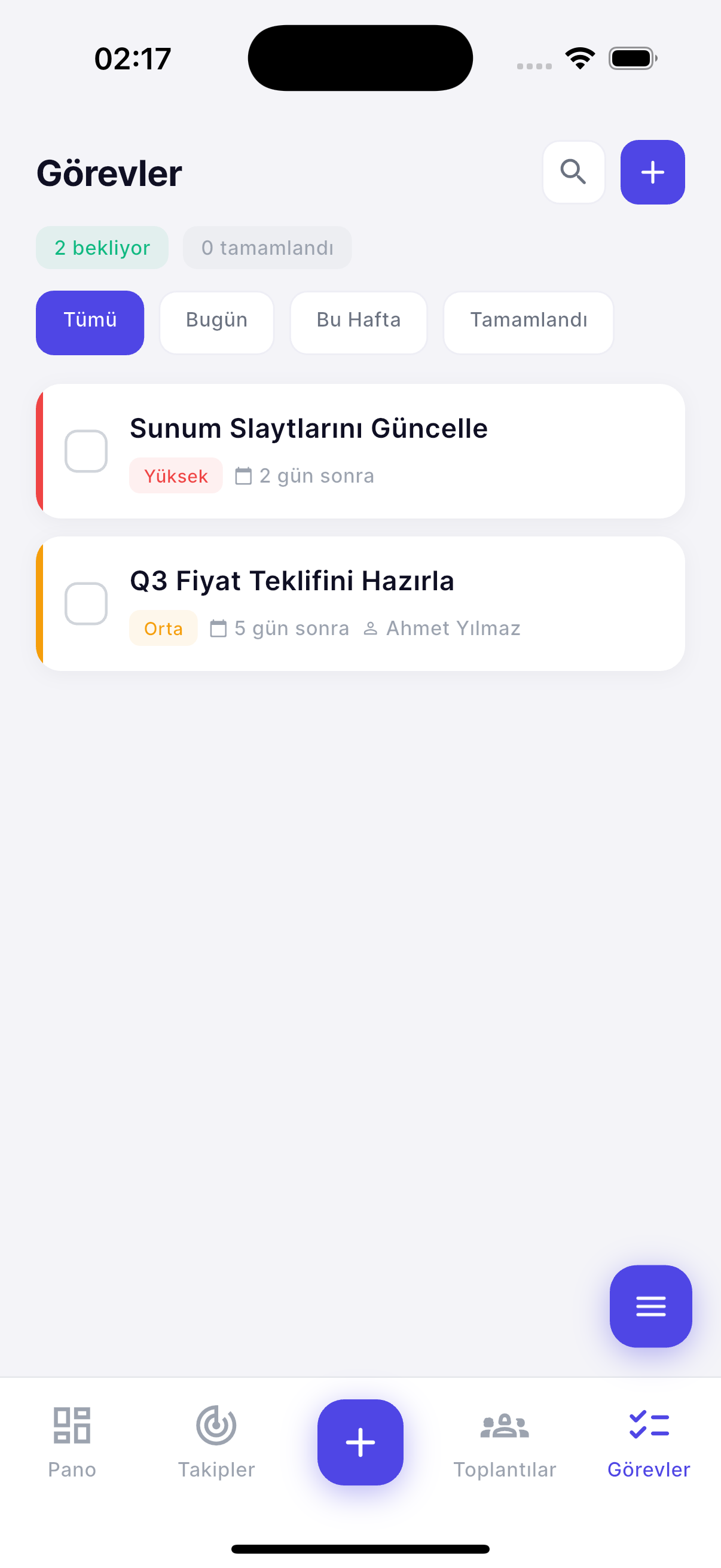 Tasks