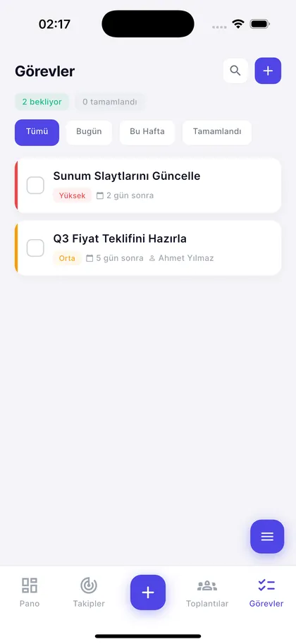 Tasks
